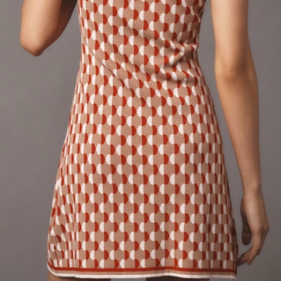 By Anthropologie Square-Neck Fit & Flare Sweater Mini Dress - Picture 6 of 7